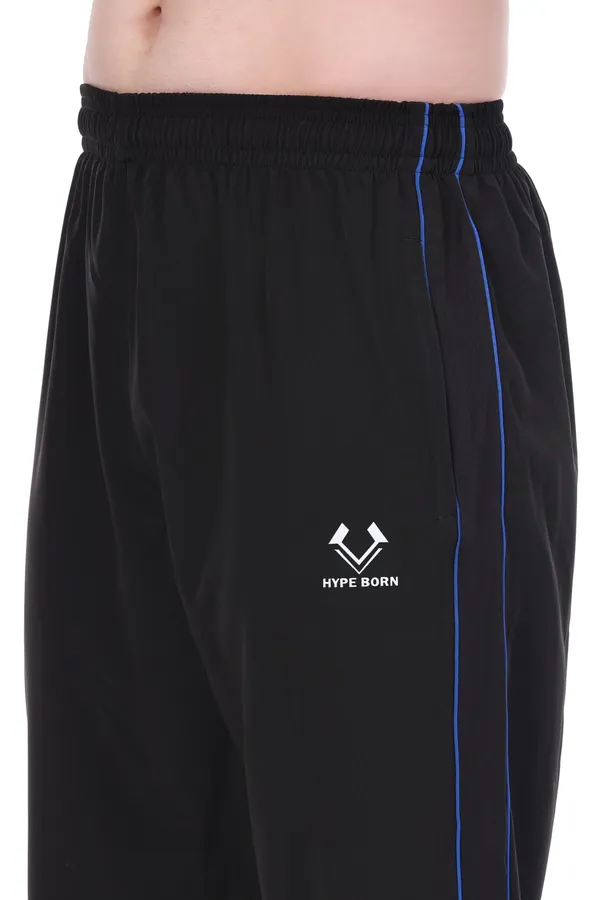 HYPE_BORN_Black_&_Royal_Blue_Lightweight_Regular_Fit_Track_Pants_with_Contrast_Side_Piping