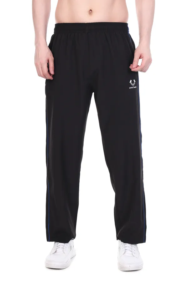 HYPE_BORN_Black_&_Royal_Blue_Lightweight_Regular_Fit_Track_Pants_with_Contrast_Side_Piping