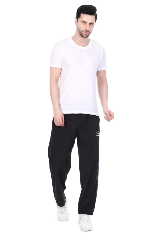 HYPE_BORN_Black_&_Royal_Blue_Lightweight_Regular_Fit_Track_Pants_with_Contrast_Side_Piping