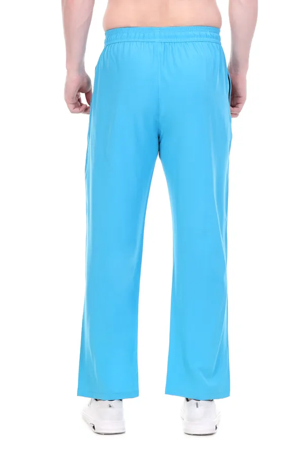 HYPE_BORN_SkyBlue_&_White_Lightweight_Regular_Fit_Track_Pants_with_Side_Stripes_&_Drawstring_Waist