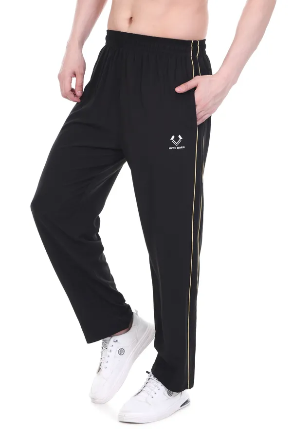 HYPE_BORN_Black_&_Yellow_Lightweight_Regular_Fit_Track_Pants_with_Contrast_Side_Piping