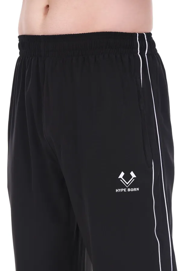 HYPE_BORN_Black_&_White_Lightweight_Regular_Fit_Track_Pants_with_Contrast_Side_Piping