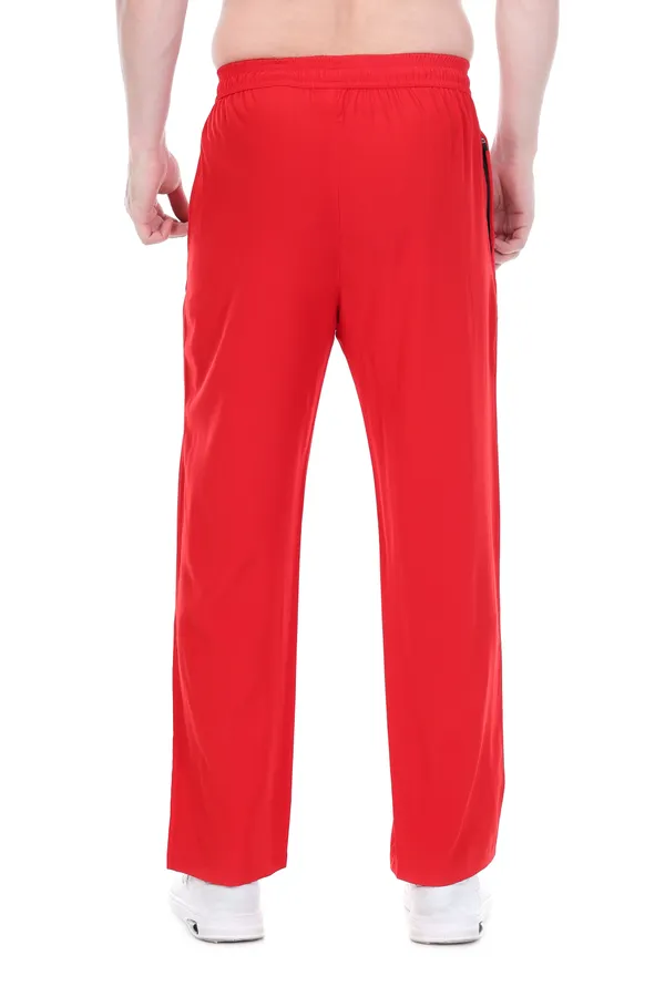 HYPE_BORN_Red_&_White_Lightweight_Regular_Fit_Track_Pants_with_Side_Stripes_&_Drawstring_Waist