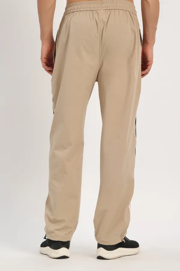 COISTICH_Beige_Color_Block_Track_Pants_with_2_Side_Stripes_&_Adjustable_Anklet_Closure