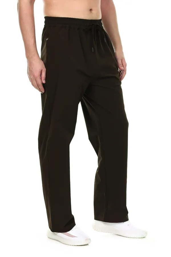 COISTICH_Brown_Solid_Relaxed_Fit_Track_Pant