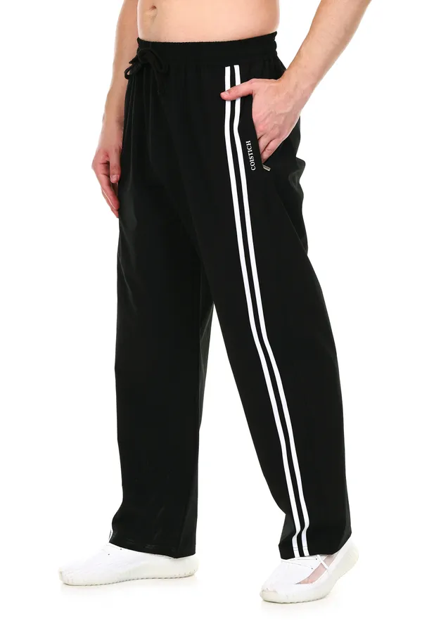COISTICH_Black_&_White_Dual_Stripe_Relaxed_Fit_Track_Pants