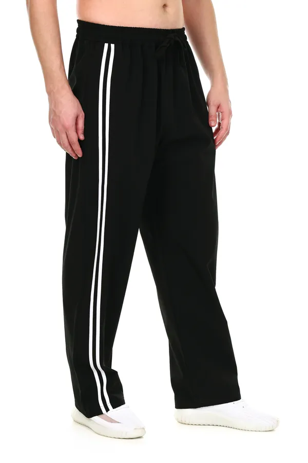 COISTICH_Black_&_White_Dual_Stripe_Relaxed_Fit_Track_Pants