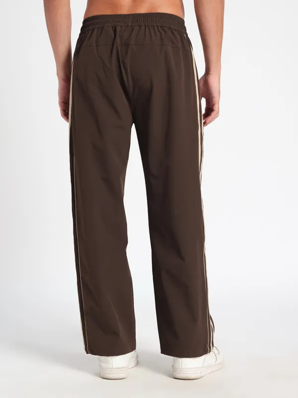 COISTICH_BROWN_Urban_Dual_Striped_Loose_Fit_Track_Pants
