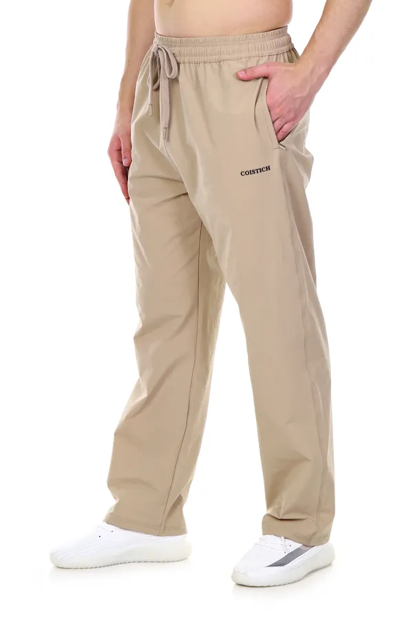 COISTICH_Beige_Solid_Relaxed_Fit_Track_Pant