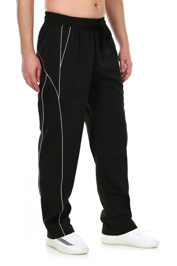 COISTICH_Black_EdgeLine_Curve_Piping_Relaxed_Fit_Pants_|_Street-Ready_Style