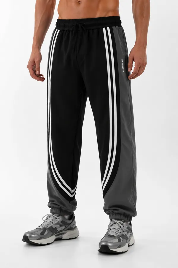 COISTICH_Black_&_Charcoal_Grey_CurveLine_Cuffed_Joggers_–_Street_Flex_Edition