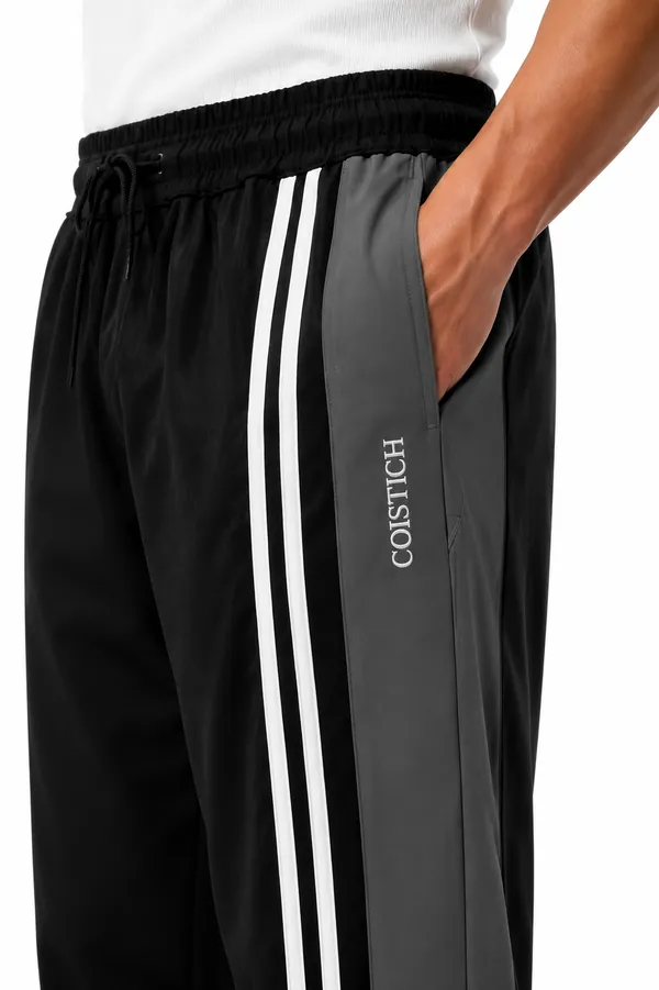COISTICH_Black_&_Charcoal_Grey_CurveLine_Cuffed_Joggers_–_Street_Flex_Edition