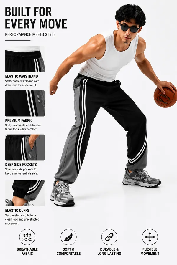 COISTICH_Black_&_Charcoal_Grey_CurveLine_Cuffed_Joggers_–_Street_Flex_Edition