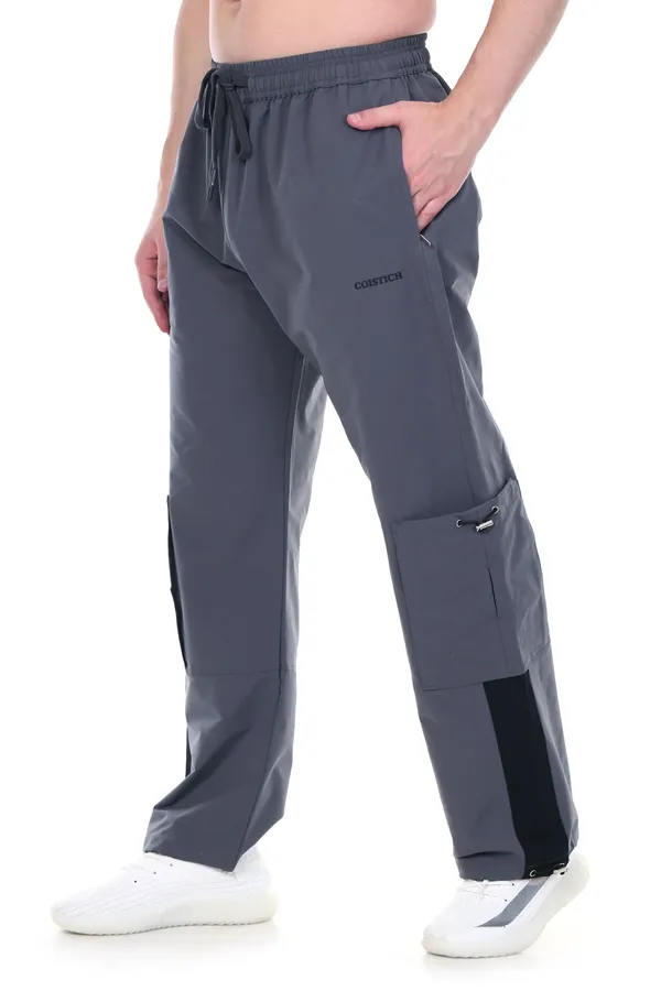 COISTICH_Street_Edition_Charcoal_Grey_Loose_Fit_Cargo_Pant_With_Adjustable_Anklet_&_Multi_Utility_Pockets
