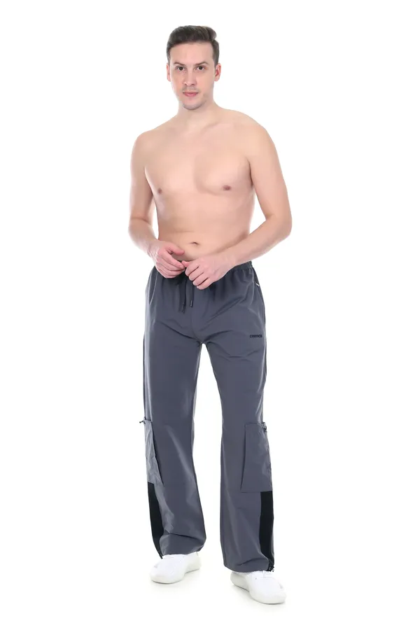 COISTICH_Street_Edition_Charcoal_Grey_Loose_Fit_Cargo_Pant_With_Adjustable_Anklet_&_Multi_Utility_Pockets