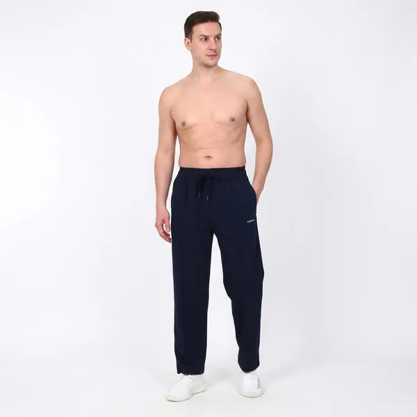 COISTICH_Navy_Blue_TailoredLine_Relaxed_Fit_Track_Pants_|_Front_Seam_Design