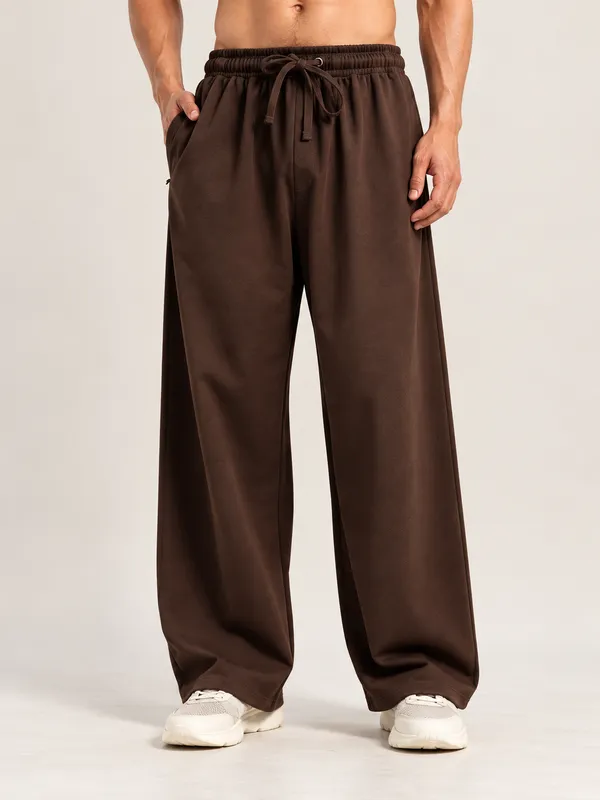 Coistich_Men's_Brown_Relaxed_Fit_Track_Pants_|_100%_Cotton_Joggers_|_Loose_Fit