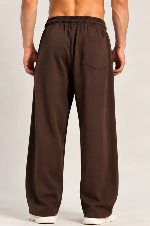 Coistich_Men's_Brown_Relaxed_Fit_Track_Pants_|_100%_Cotton_Joggers_|_Loose_Fit