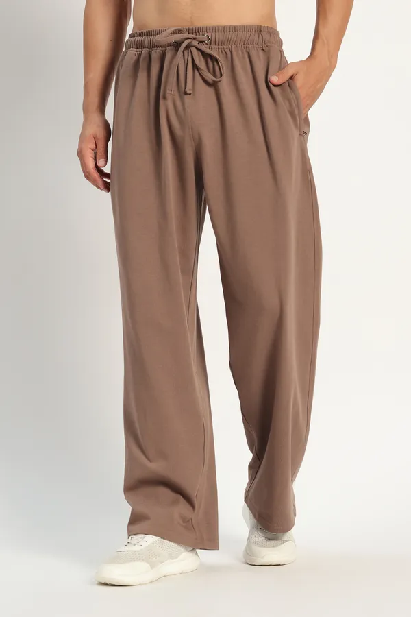 Coistich_Men's_Cocoa_Brown_Relaxed_Fit_Track_Pants_|_100%_Cotton_Joggers_|_Loose_Fit