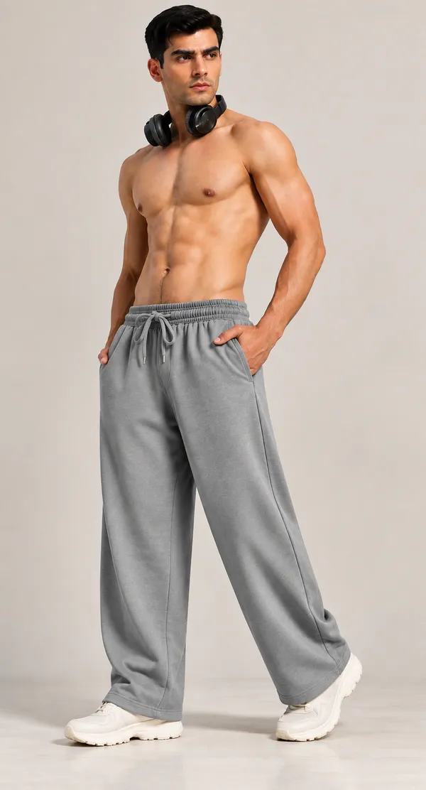 Coistich_Men's_Grey_Relaxed_Fit_Track_Pants_|_100%_Cotton_Joggers_|_Loose_Fit