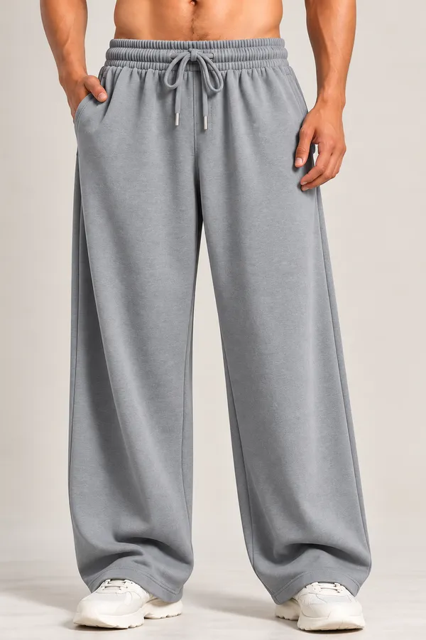 Coistich_Men's_Grey_Relaxed_Fit_Track_Pants_|_100%_Cotton_Joggers_|_Loose_Fit