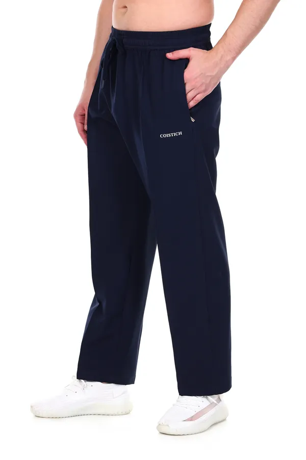 COISTICH_Navy_Blue_TailoredLine_Relaxed_Fit_Track_Pants_|_Front_Seam_Design