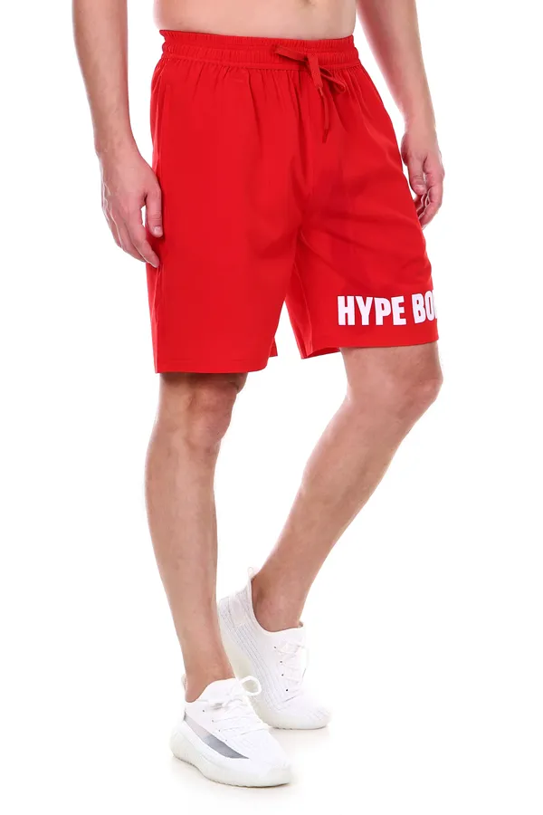 HYPE_BORN_Red_Athletic_Printed_Light_Weight_Shorts_with_Side_Pockets