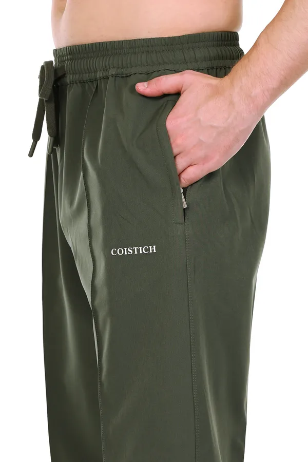 COISTICH_Olive_TailoredLine_Relaxed_Fit_Track_Pants_|_Front_Seam_Design