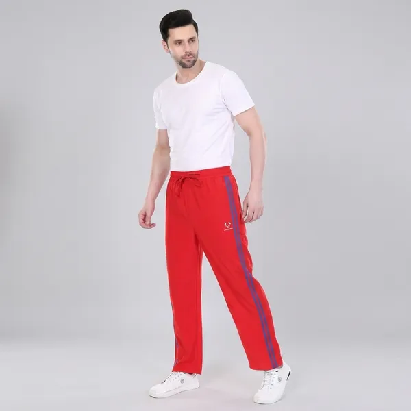 HYPE_BORN_Red_&_Royal_Blue_Lightweight_Regular_Fit_Track_Pants_with_Side_Stripes_&_Drawstring_Waist