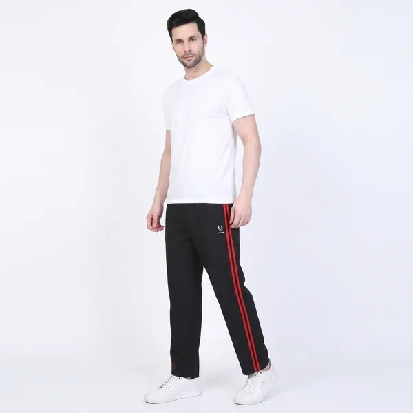 HYPE_BORN_Black_&_Red_Lightweight_Regular_Fit_Track_Pants_with_Side_Stripes_&_Drawstring_Waist
