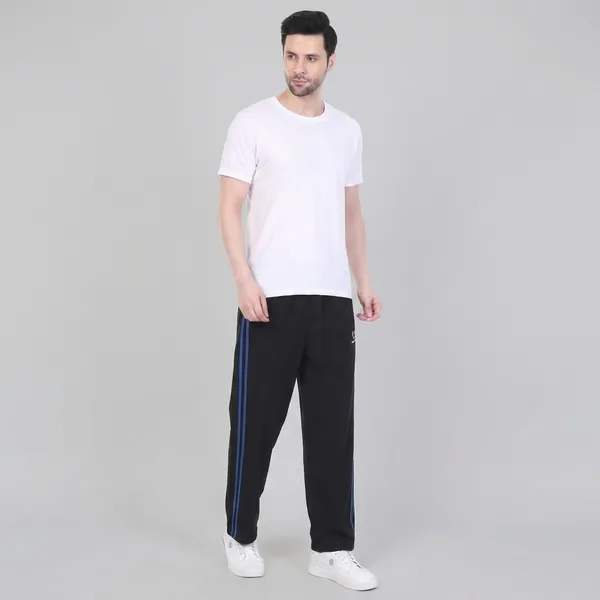 HYPE_BORN_Black_&_Royal_Blue_Lightweight_Regular_Fit_Track_Pants_with_Side_Stripes_&_Drawstring_Waist