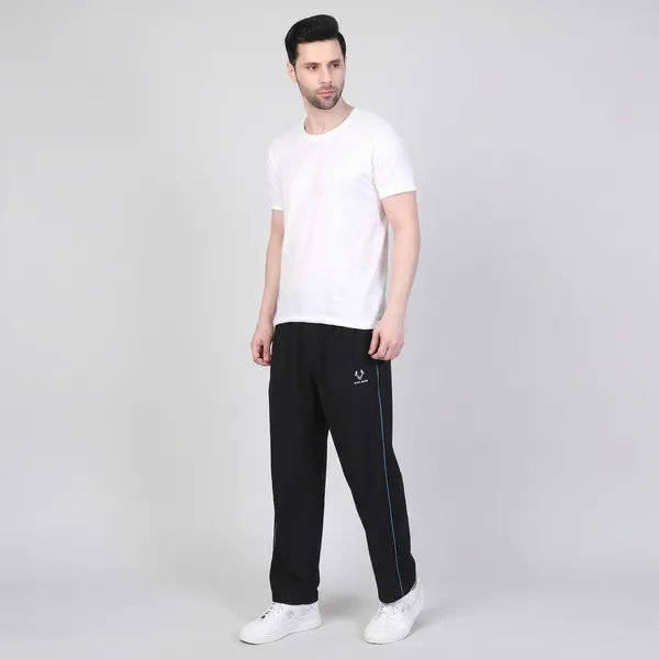 HYPE_BORN_Black_&_Sky_Blue_Lightweight_Regular_Fit_Track_Pants_with_Contrast_Side_Piping