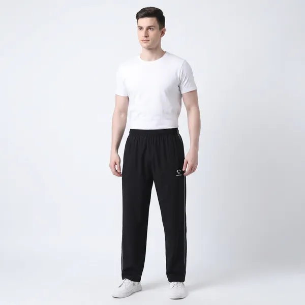 HYPE_BORN_Black_&_White_Lightweight_Regular_Fit_Track_Pants_with_Contrast_Side_Piping