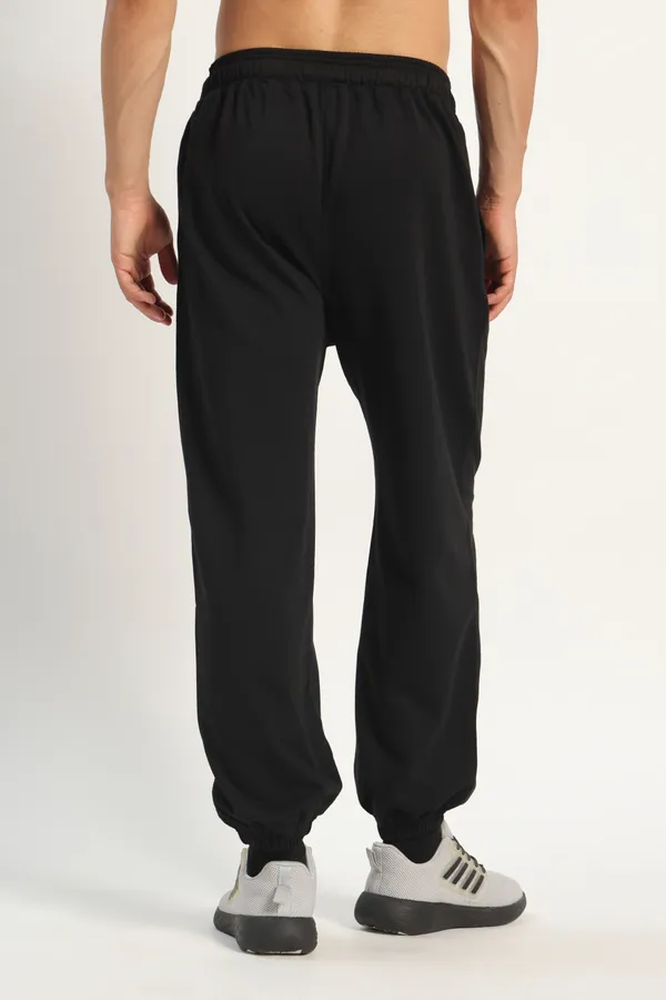 HYPE_BORN_Black_Relaxed_Fit_Sweatpants_with_Elastic_Cuffed_Hem