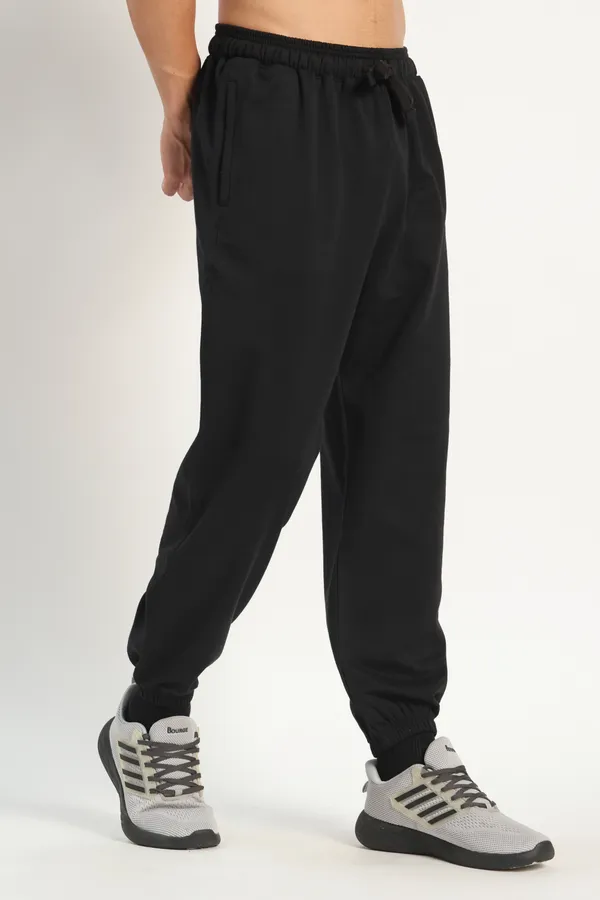 HYPE_BORN_Black_Relaxed_Fit_Sweatpants_with_Elastic_Cuffed_Hem