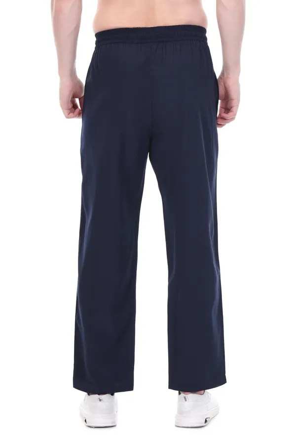 HYPE_BORN_Navy_Blue_&_White_Lightweight_Regular_Fit_Track_Pants_with_Side_Stripes_&_Drawstring_Waist