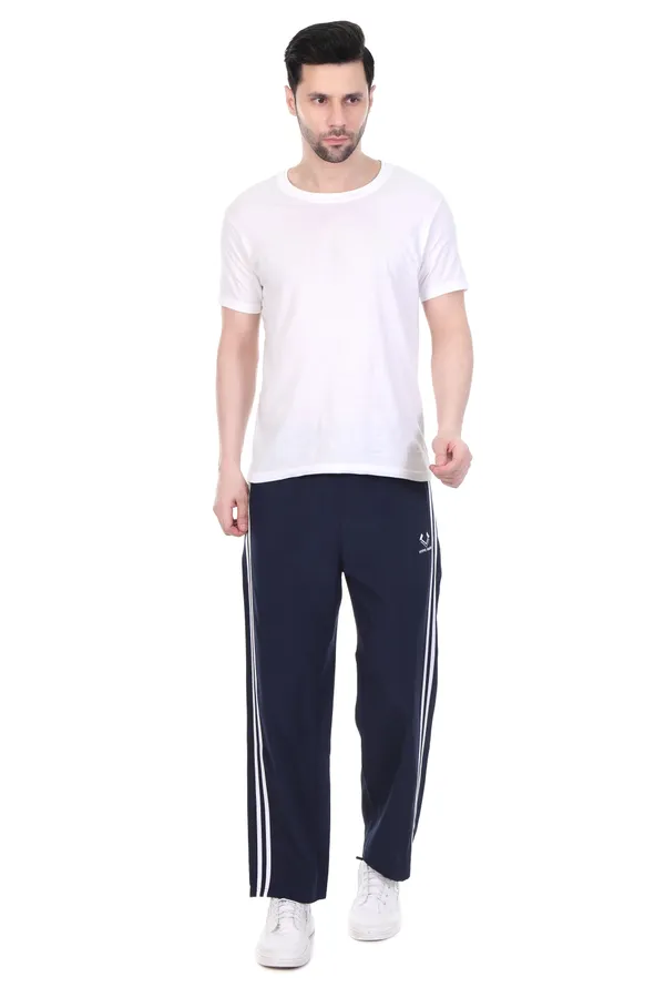 HYPE_BORN_Navy_Blue_&_White_Lightweight_Regular_Fit_Track_Pants_with_Side_Stripes_&_Drawstring_Waist