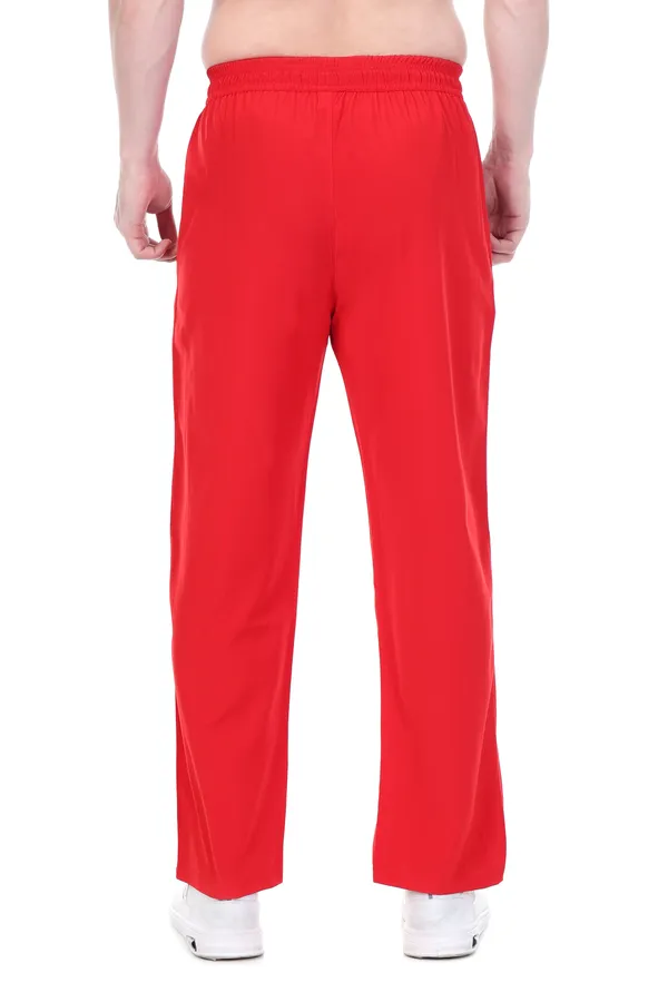 HYPE_BORN_Red_&_Black_Lightweight_Regular_Fit_Track_Pants_with_Side_Stripes_&_Drawstring_Waist