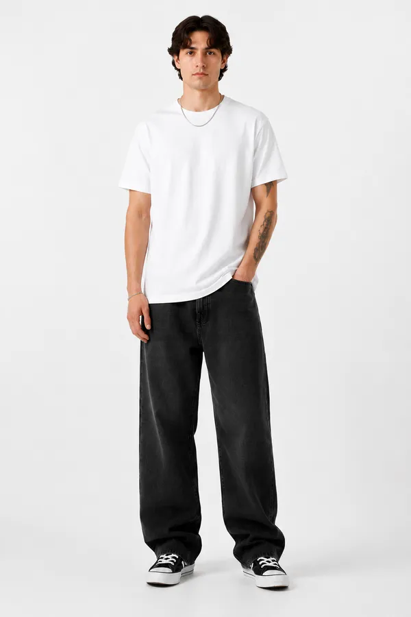 HYPE_BORN_White_Streetwear_Printed_Cotton_Round_Neck_T-Shirt