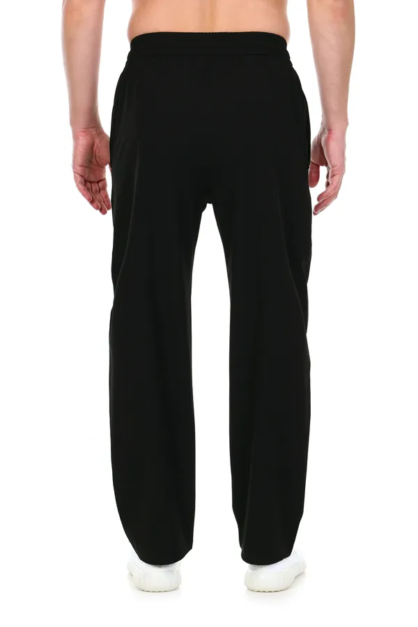 COISTICH_Black_Solid_Relaxed_Fit_Track_Pant