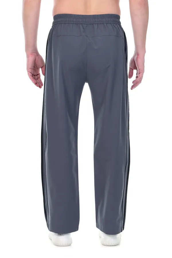 COISTICH_Charcoal_Grey_Urban_Dual_Striped_Loose_Fit_Track_Pants