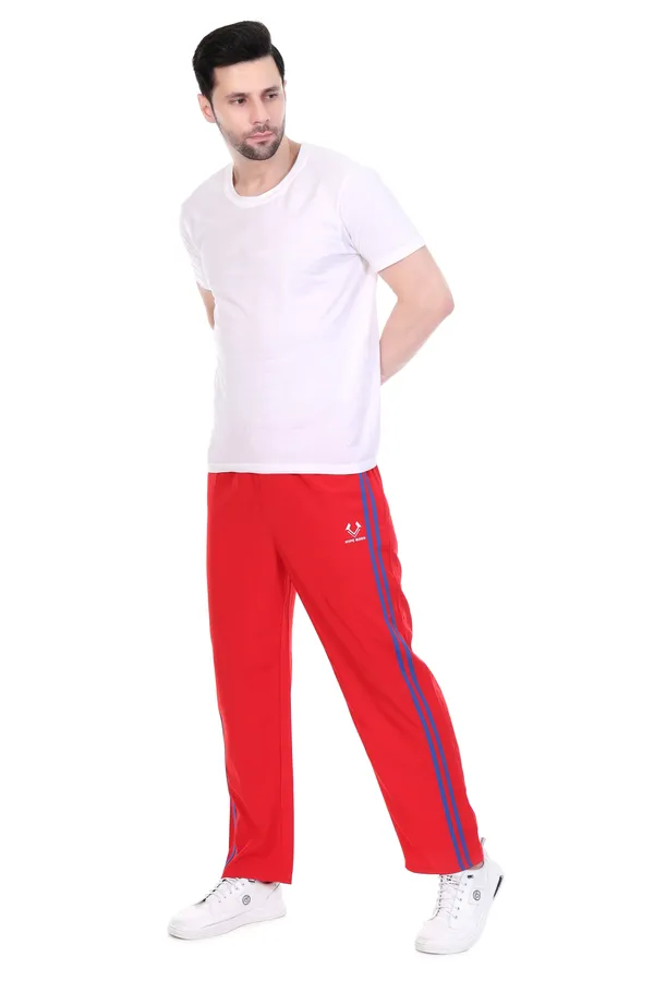 HYPE_BORN_Red_&_Royal_Blue_Lightweight_Regular_Fit_Track_Pants_with_Side_Stripes_&_Drawstring_Waist