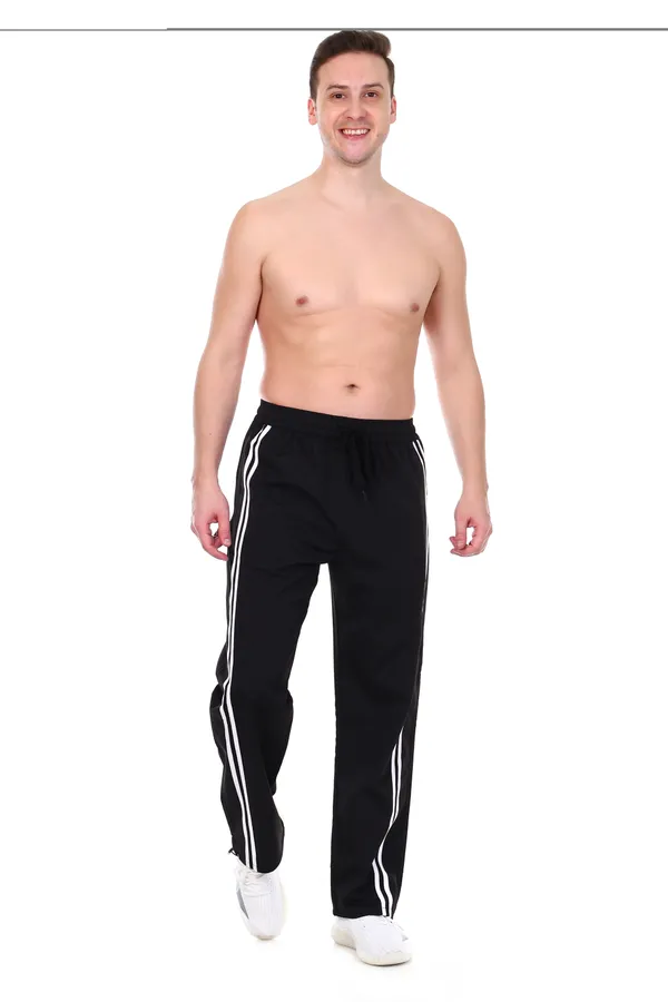 COISTICH_Black_Edge_Relaxed_Fit_Track_Pants_With_Side_Stripe_&_Adjustable_Anklet