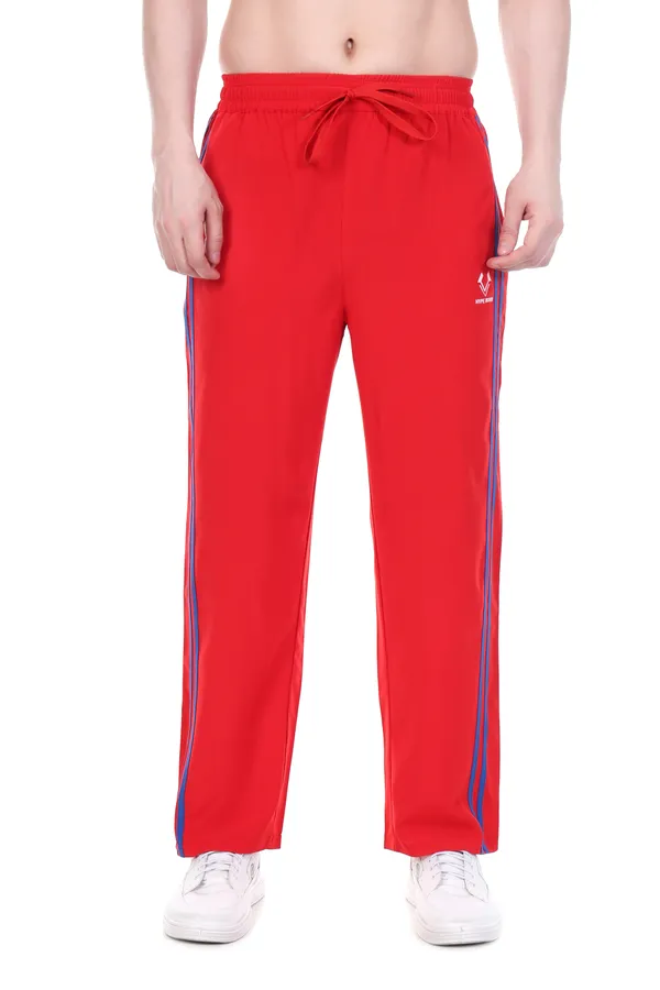 HYPE_BORN_Red_&_Royal_Blue_Lightweight_Regular_Fit_Track_Pants_with_Side_Stripes_&_Drawstring_Waist