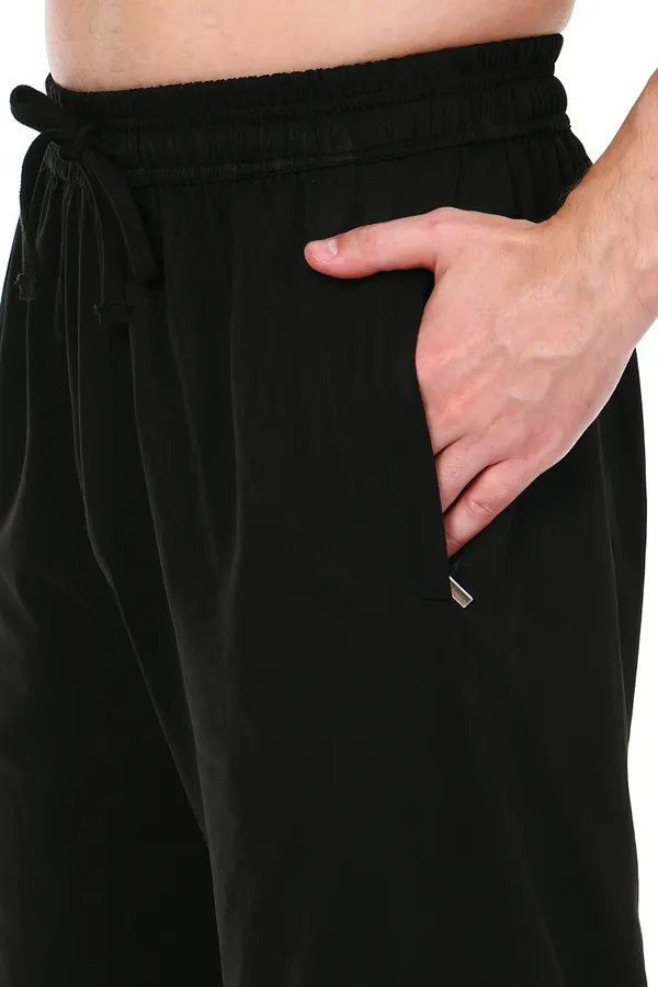 HYPE_BORN_Black_Loose_Fit_Jogger_With_White_Tribal_Flame