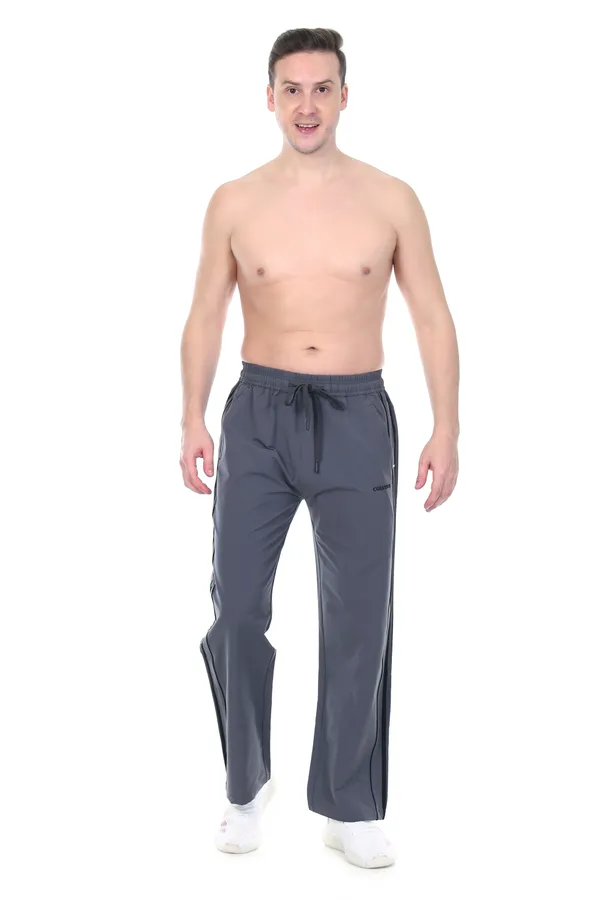 COISTICH_Charcoal_Grey_Urban_Dual_Striped_Loose_Fit_Track_Pants