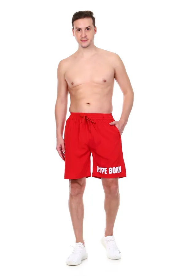 HYPE_BORN_Red_Athletic_Printed_Light_Weight_Shorts_with_Side_Pockets