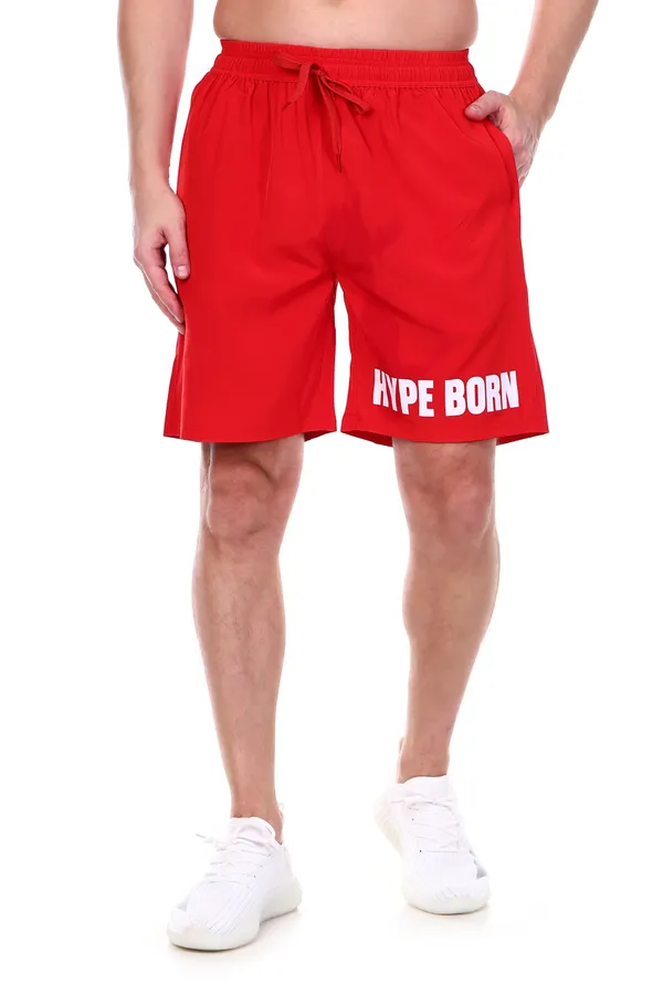 HYPE_BORN_Red_Athletic_Printed_Light_Weight_Shorts_with_Side_Pockets