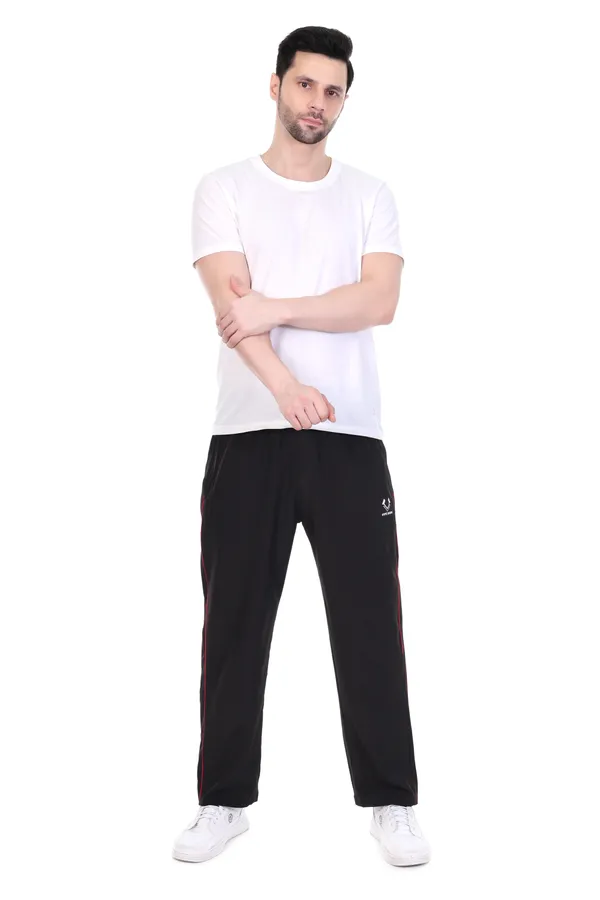 HYPE_BORN_Black_&_Red_Lightweight_Regular_Fit_Track_Pants_with_Contrast_Side_Piping
