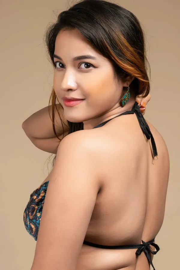 Printed_Satin_Women'S_Backless_Blouse_With_Halter_Neck_Design,_Non-Padded_For_Beach_&_Party